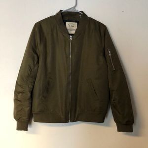 Army Green Bomber Jacket
